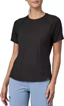 Женская рубашка Capilene Cool Trail с короткими рукавами Patagonia, черный