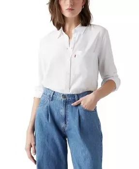 Женская рубашка Darlene с воротником и пуговицами спереди Levi's, белый