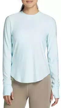 Женская рубашка для бега с длинным рукавом Dsg, голубой