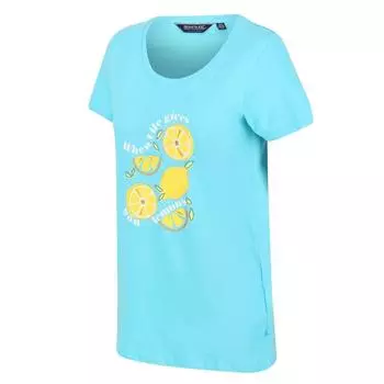 Женская рубашка для фитнеса с коротким рукавом Filandra VI — голубой синий REGATTA, цвет gruen