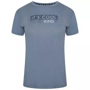 Женская рубашка для фитнеса с коротким рукавом Unwind - синяя DARE 2B, стальной синий/серо-голубой