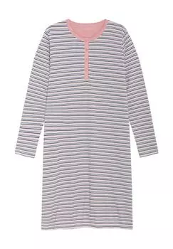 Женская рубашка для сна длиной до колена с воротником Henley DESIReE, цвет Stripe Aop