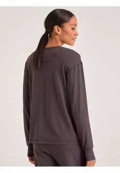Женская рубашка для сна с длинным рукавом и круглым вырезом CALIDA, цвет Soft Taupe