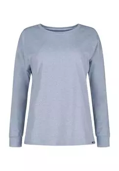 Женская рубашка для сна с круглым вырезом SKINY, цвет Denim Melang