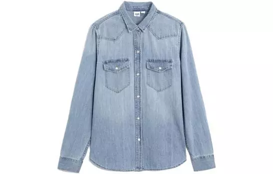 Женская рубашка GAP, цвет Blue