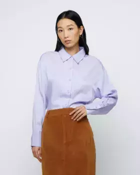 Женская рубашка из легкой ткани с воротником с лацканами Wild Pony, цвет Lila