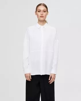 Женская рубашка из лиоцелла Tencel Selected Femme, белый
