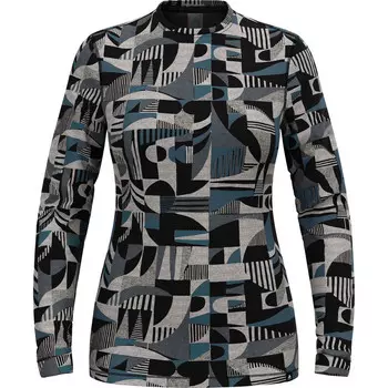 Женская рубашка из мериноса Heritage Bl с круглым вырезом и длинными рукавами Odlo, синий