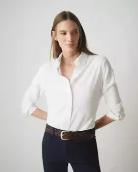 Женская рубашка из пике с длинными рукавами Lloyd's, белый