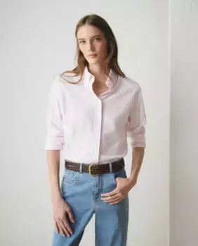 Женская рубашка из пике с длинными рукавами Lloyd's, розовый