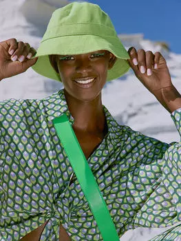 Женская рубашка из вискозы с длинным рукавом и узором на пуговицах спереди LCW Vision