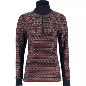 Женская рубашка Lune с молнией до половины и длинным рукавом Kari Traa, красный