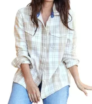 Женская рубашка-одеяло цвета латте Outerknown, цвет latte