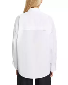 Женская рубашка оверсайз из хлопка Esprit, белый
