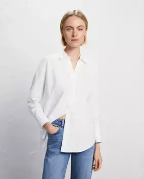 Женская рубашка оксфорд оверсайз Easy Wear, белый