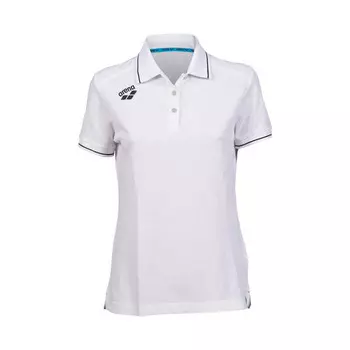 Женская рубашка-поло Arena Team из плотного хлопка, цвет weiss