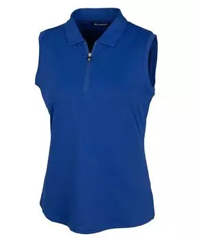 Женская рубашка-поло без рукавов Forge Stretch большого размера Cutter & Buck, синий