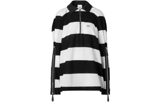 Женская рубашка поло Burberry, цвет Black/White