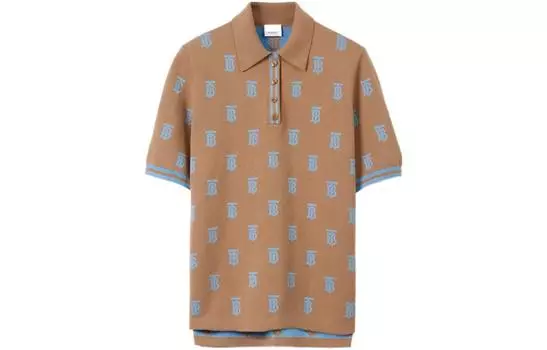 Женская рубашка поло Burberry, цвет Camel