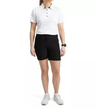 Женская рубашка-поло Cherry Stripe белого цвета Abacus Sportswear US