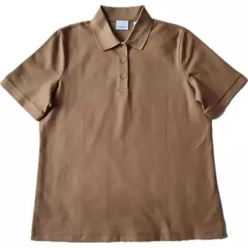 Женская рубашка поло цвета умбры Burberry, Umber