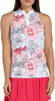 Женская рубашка-поло для гольфа без рукавов SwingDish Esmeralda