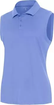 Женская рубашка-поло для гольфа без рукавов Antigua Recap, лаванда