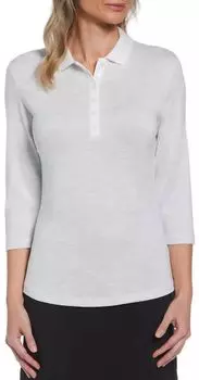 Женская рубашка-поло для гольфа Callaway с рукавами 3/4 и Space Dye