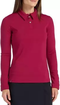 Женская рубашка-поло для гольфа Clara с длинными рукавами SwingDish, малиновый