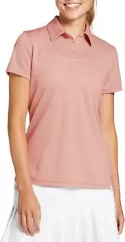 Женская рубашка-поло для гольфа с короткими рукавами и жаккардовой сеткой Walter Hagen, оранжевый