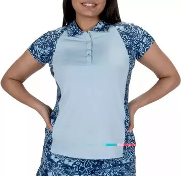 Женская рубашка-поло для гольфа с короткими рукавами Nancy Lopez Golf Congo, мультиколор