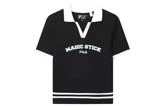 Женская рубашка-поло FILA, цвет Black