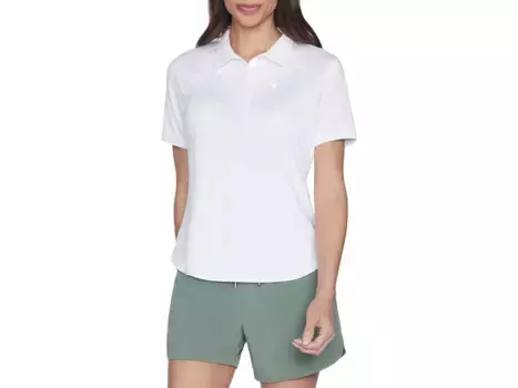 Женская рубашка поло Go dri Swift Club Skechers, белый