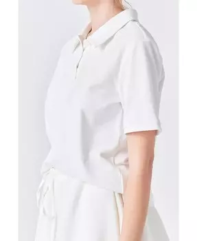 Женская рубашка-поло из пике Grey Lab, белый