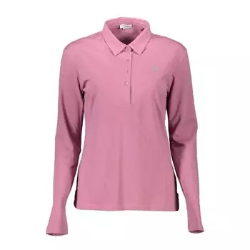 Женская рубашка поло из розового хлопка U.S. Polo Assn.