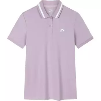 Женская рубашка поло Life Collection серо-фиолетового цвета Anta