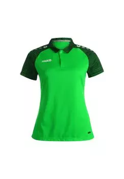 Женская рубашка-поло Performance JAKO, цвет Hellgrn/Schwarz