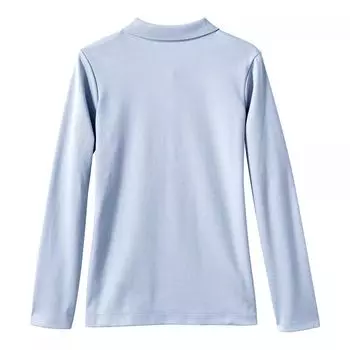 Женская рубашка-поло с интерлоком для девочек от 2 до 20 лет, школьная форма Lands' End Lands' End, черный