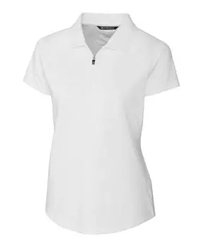 Женская рубашка поло с короткими рукавами Forge Stretch Cutter & Buck, белый