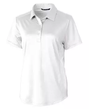Женская рубашка-поло с короткими рукавами и фактурной эластичной тканью Prospect Cutter & Buck, белый