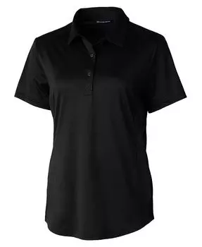 Женская рубашка-поло с короткими рукавами и фактурной эластичной тканью Prospect Cutter & Buck, черный
