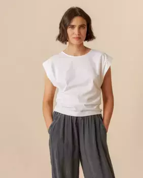 Женская рубашка поло с короткими рукавами и воротником-поло Indi & Cold, белый