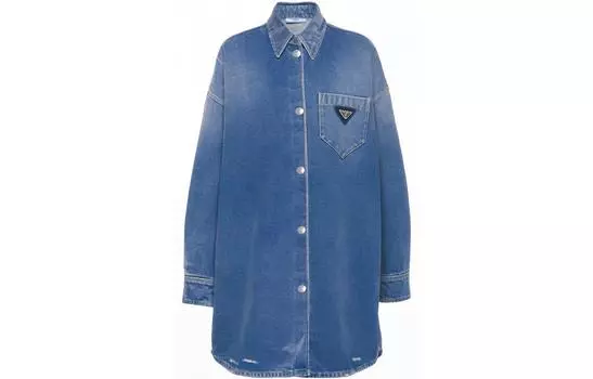 Рубашка женская Prada, синий