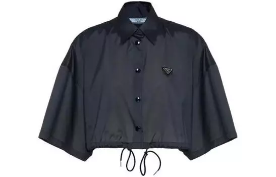 Рубашка женская Prada короткая, синий