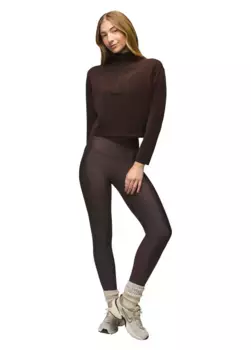 Женская рубашка prAna с молнией до половины длины, цвет Espresso