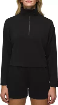 Женская рубашка prAna с молнией до половины длины, черный