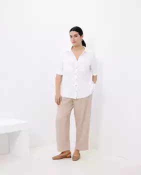 Женская рубашка с длинным рукавом Couchel, кремово-белый