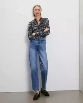 Женская рубашка с длинным рукавом Easy Wear, темно-синий