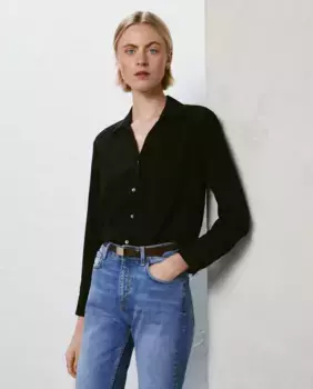 Женская рубашка с длинным рукавом Easy Wear, черный