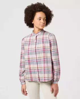 Женская рубашка с длинным рукавом и клетчатым принтом Wrangler, мультиколор
